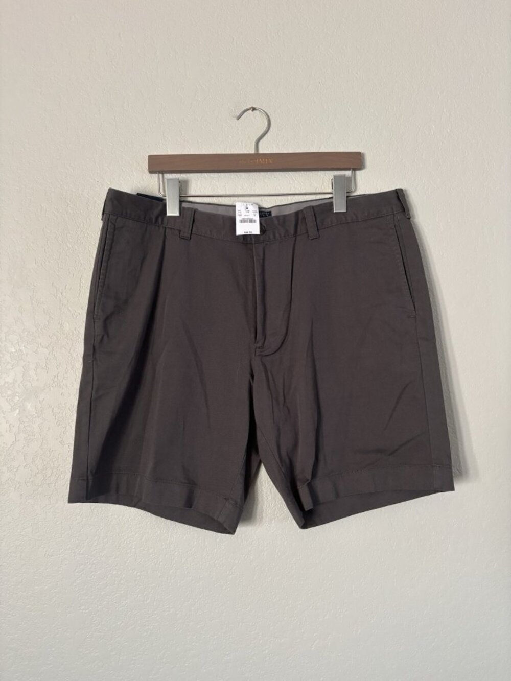 NWT Men’s J. Crew Factory Flex Gramercy Chino Cotton Brown Shorts Size 38 W